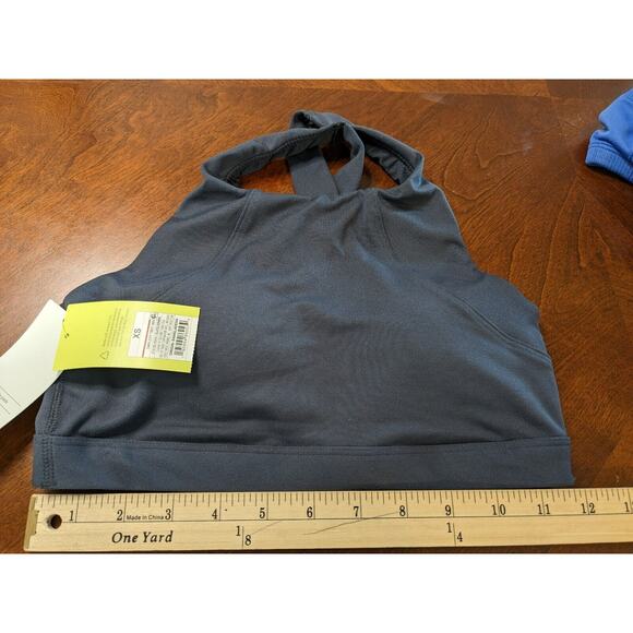 All in Motion Light Support Sports Bra XS Slate Gray Simplicity Twist Activewear - Picture 7 of 9